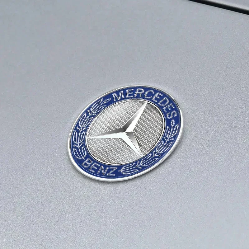 Car Metal Flat Hood Emblem Front Badge Logo Fit For Mercedes Benz AMG W212 W213 W205 W177 W247 W176 CLS CLA CLK CLG GLS X253