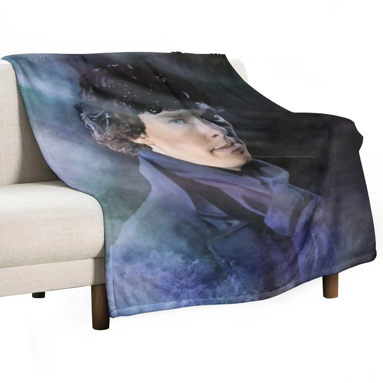 

Sherlock Midnight Mystery Throw Blanket Plush Fuzzy Cozy Blanket for Couch Sofa