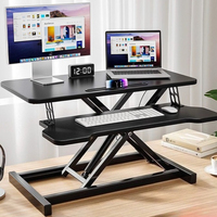 Height Adjustable Standing Desk-Modern Minimalist Computer Table,Ergonomic Laptop Riser with SmoothLift Mechanism for Home ffice