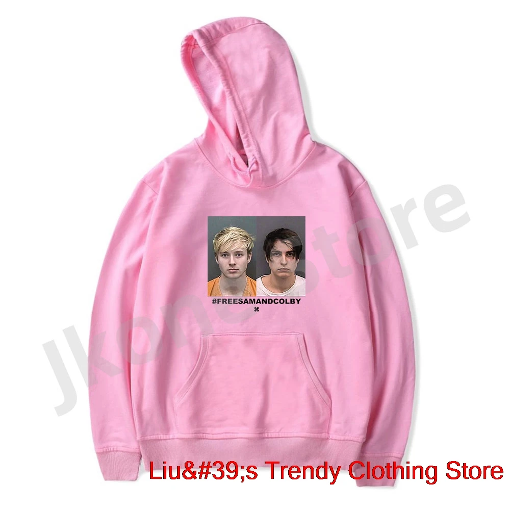 Sam and Colby XPLR Mugshot Hoodies Women Men Fashion Casual Long Sleeve Sweatshirts Top