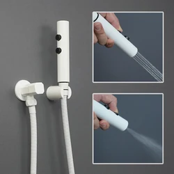 Bidet Sprayer Wc Closet Shattaff Dusche Bad Leuchte Kalt Ventil Doppel Funktion Handheld Bidet Chrom Schwarz Grau Weiß