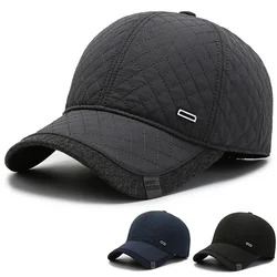 Casquette de Baseball ajustable pour papa, avec des oreillettes doublées, chapeau chaud pour aventure en plein air, pour la course, le Golf, hiver