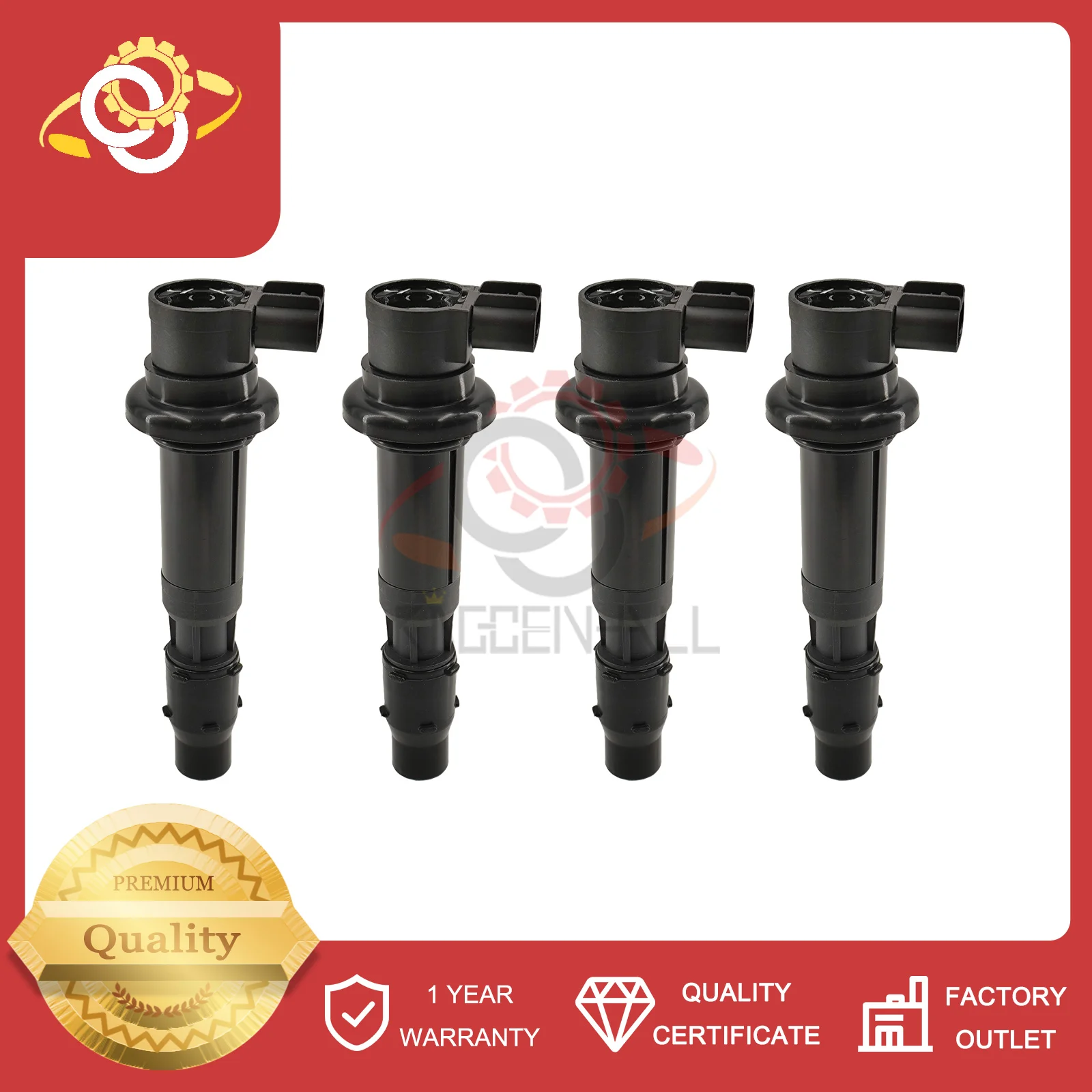 

F6T553 4Pcs New Ignition Coil Compatible With Kawasaki ZZ-R 1988-2005 Yamaha Suzuki Honda Peugeot Piaggio Maserati Hyosung