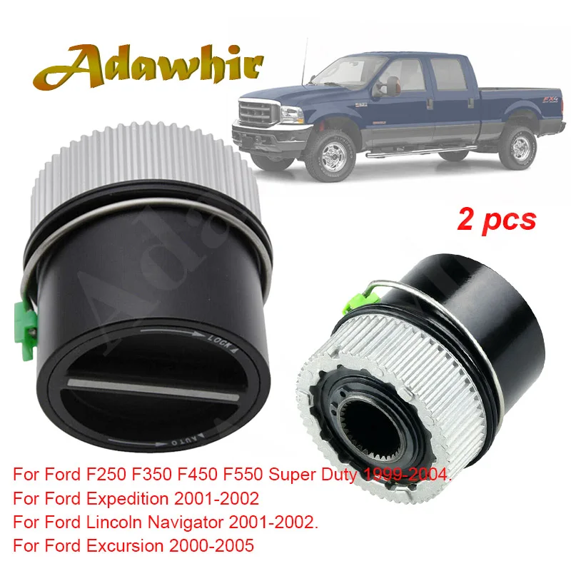 2pcs Auto Super Duty 4WD Locking Hub For Ford Excursion F250 F350 F450 F-550 Lincoln Navigator 600-203 1C3Z-3B396-CB