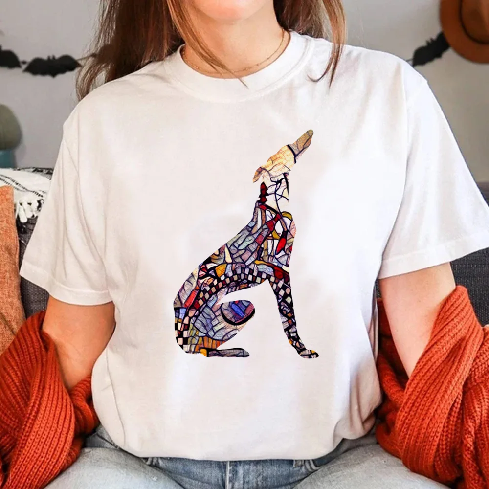 Greyhound tshirt women Y2K tshirt girl funny designer 2000s clothes