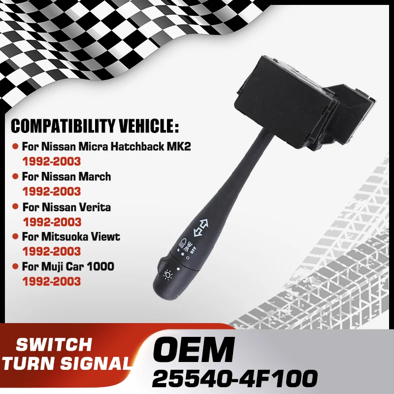 

Автомобильный указатель поворота, комбинированный переключатель фар для Nissan Micra Hatchback Nissan March Nissan Verita Mitsuoka Viewt Muji Car 1000