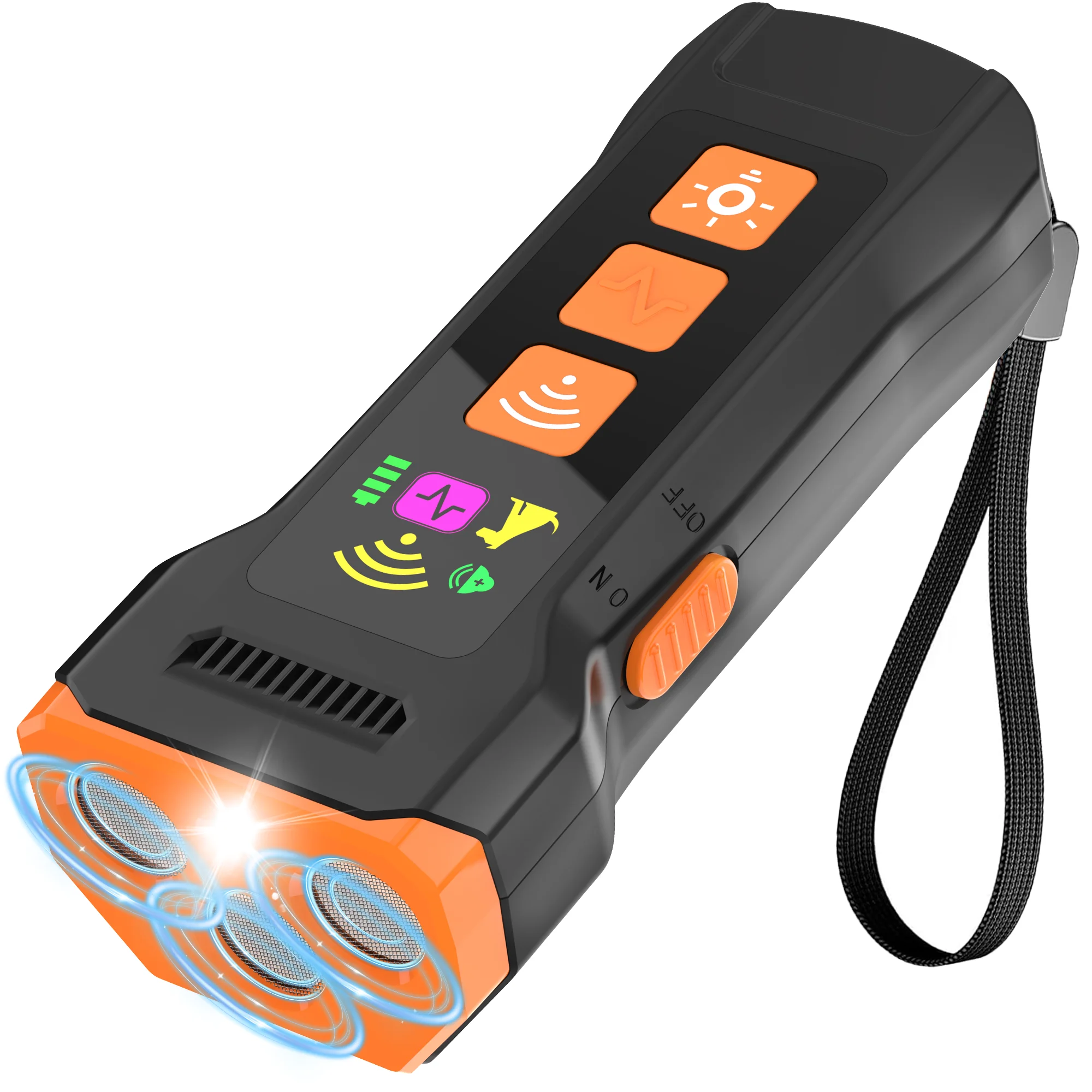 WXRPET Hunde-Abwehrgerät Ultraschall-Hundetraining-Gerät Wiederaufladbares Anti-Hundegebell-Abschreckungsgerät Mit LED-Taschenlampe – Detail 2