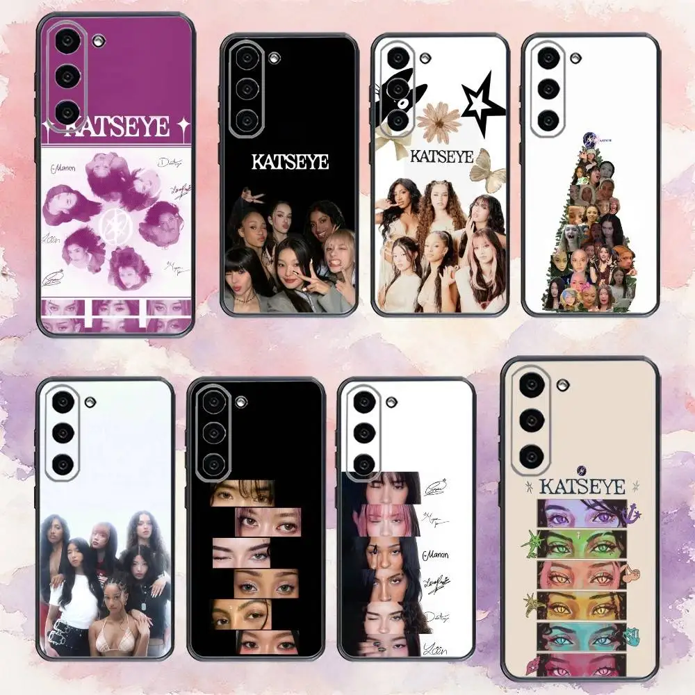 

H-Hot Group Music K-KATSEYE Phone Case For Samsung Galaxy A73,A72,A71,A70,A53,A52,A51,Others Soft Black Cover
