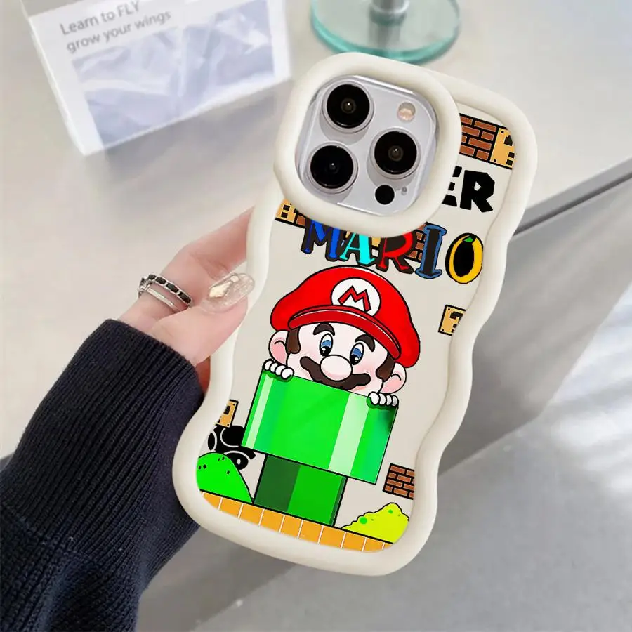 Custodia morbida in TPU con personaggi dei cartoni animati per iPhone 16e 16 15 14 Pro Max 14 15 16 Plus