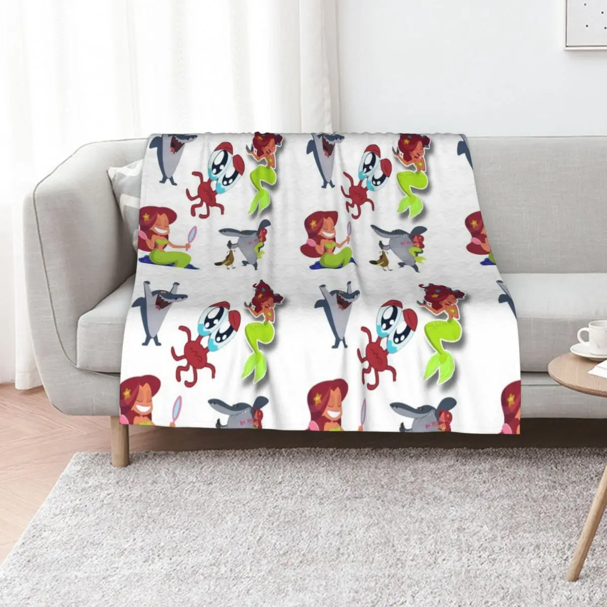 

Zigo and sharko pack stickers Throw Blanket For Sofa Thin halloween Decorative Sofa Soft Plush Plaid Blankets