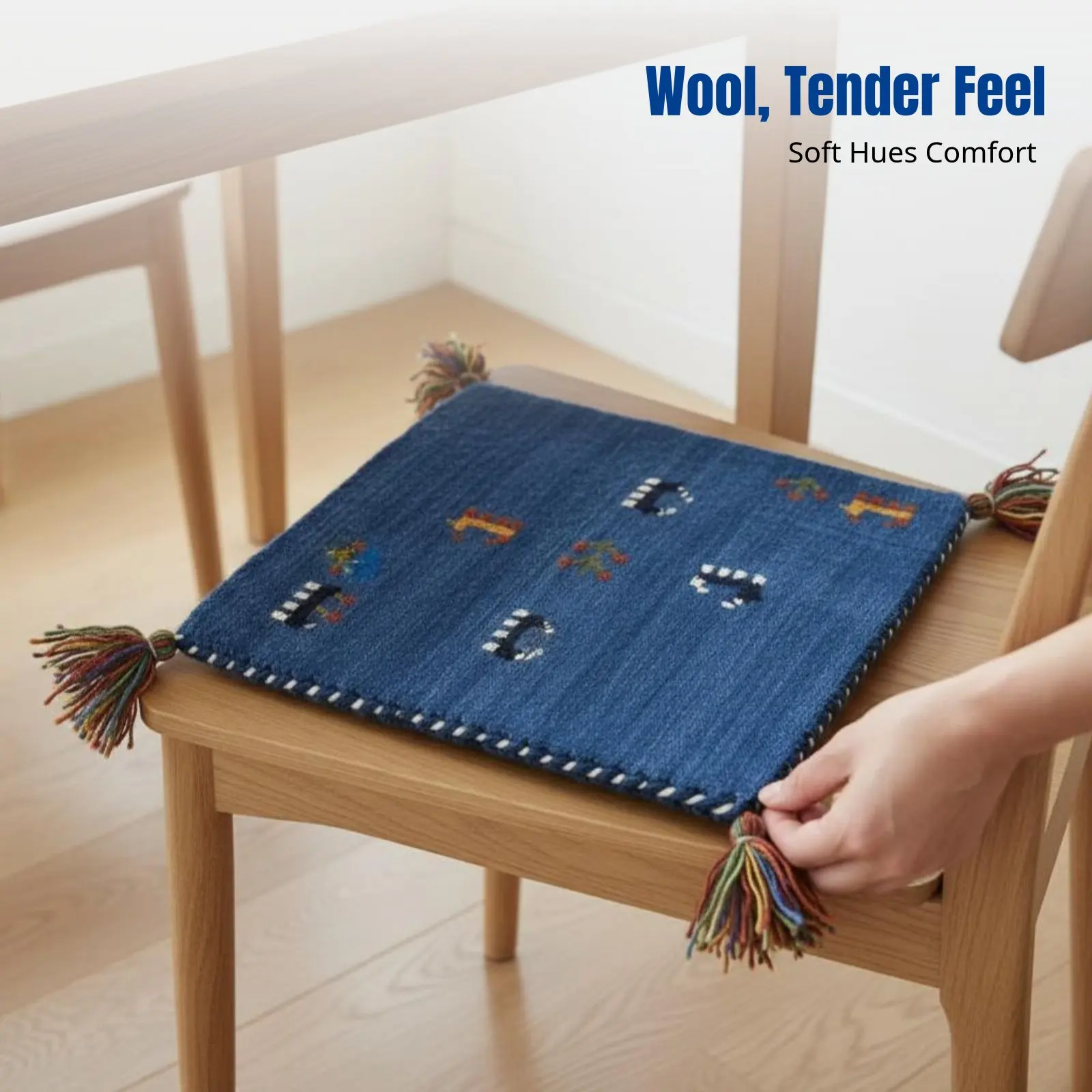 

Индийский тканый шерстяной гобелен, окрашенный, без клея, подушка для стула, подушка для дивана, многофункциональный декор для дома