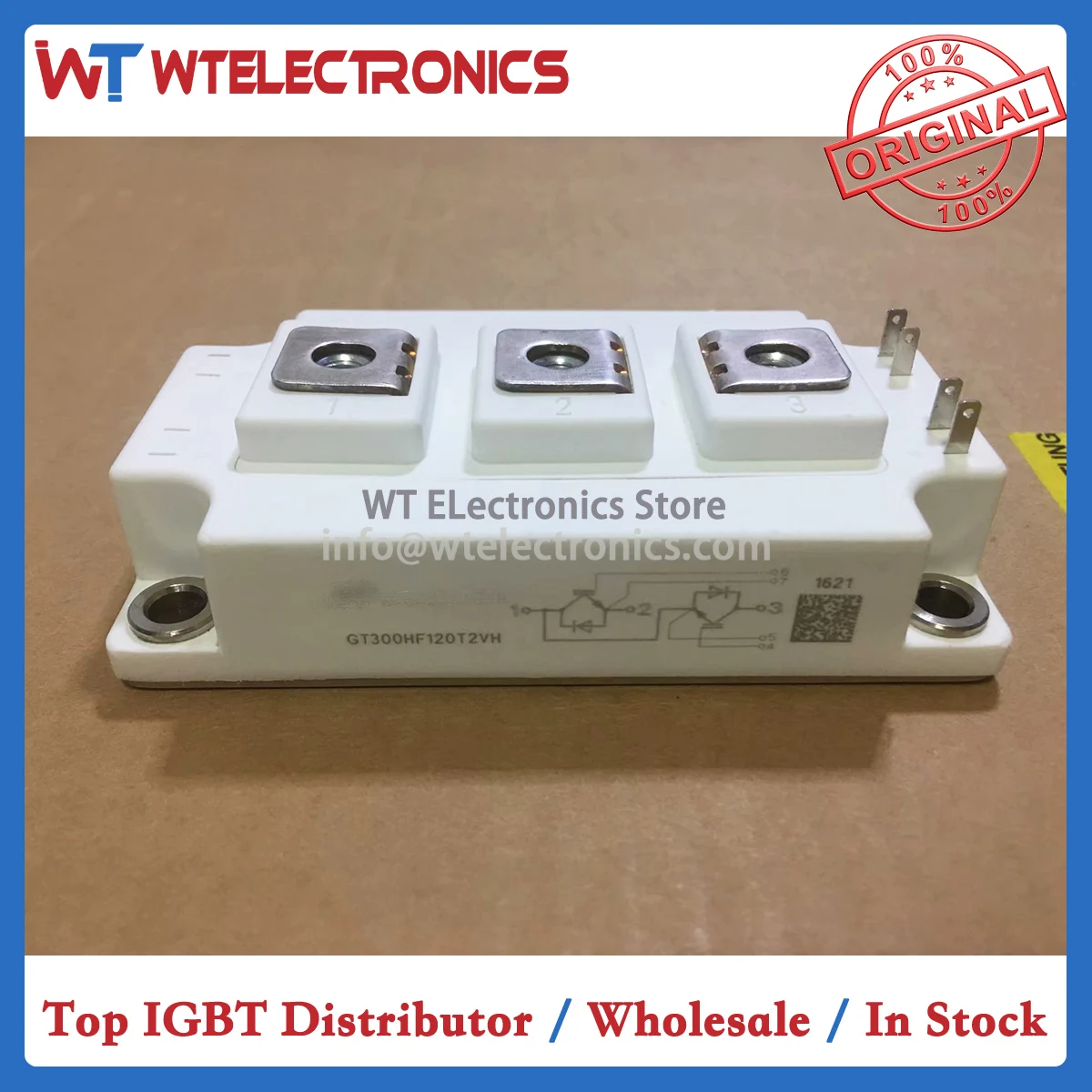 

Genuine GT300HF120T2VH IGBT Transistor GT300HF120T2VH