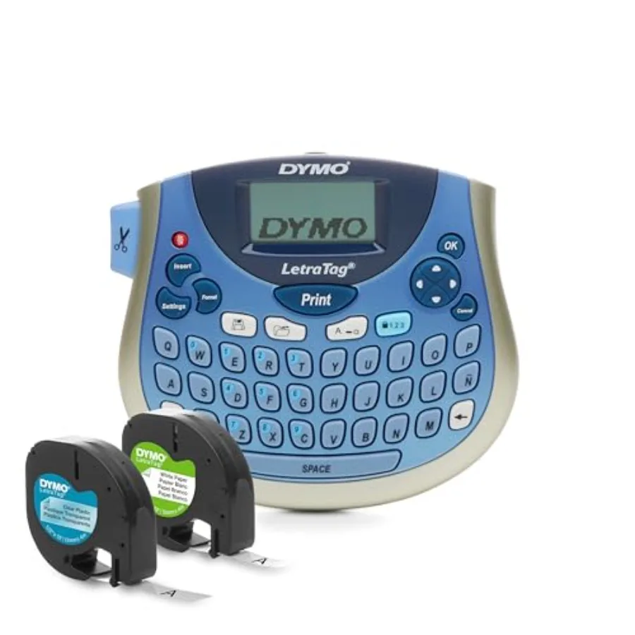 

Портативный принтер LetraTag Bundle Handheld 100T с QWERTY-клавиатурой, в комплекте с этикетками 13 футов (черный текст на белом фоне) и 13 футов (черный текст на прозрачном фоне)