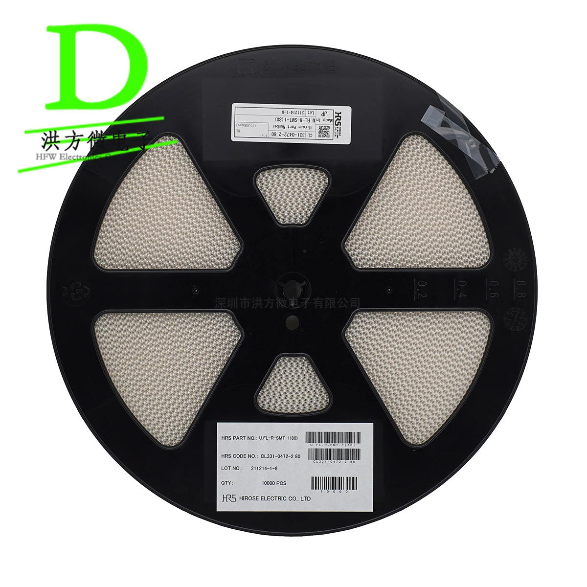 10pcs hirose Chip coaxial connector IPX connector 6GHZ U.FL-R-SMT-1(80)