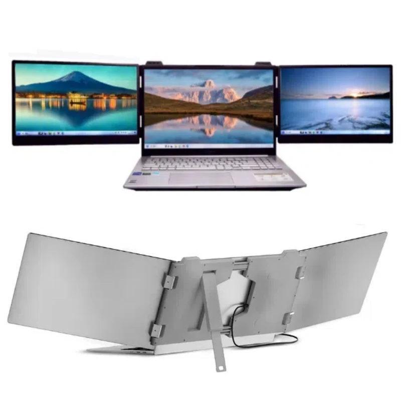 

New 15.6" IPS FHD 1080P Laptop Screen Extender Portable LCD Triple Laptop Display Office Triple Portable