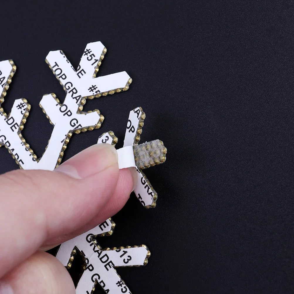 

2Pcs Rhinestone Snowflake Stickers Crystal Decals for Clothes Bags Hats Luggage Decorative Self-Adhesive Bling Stickers