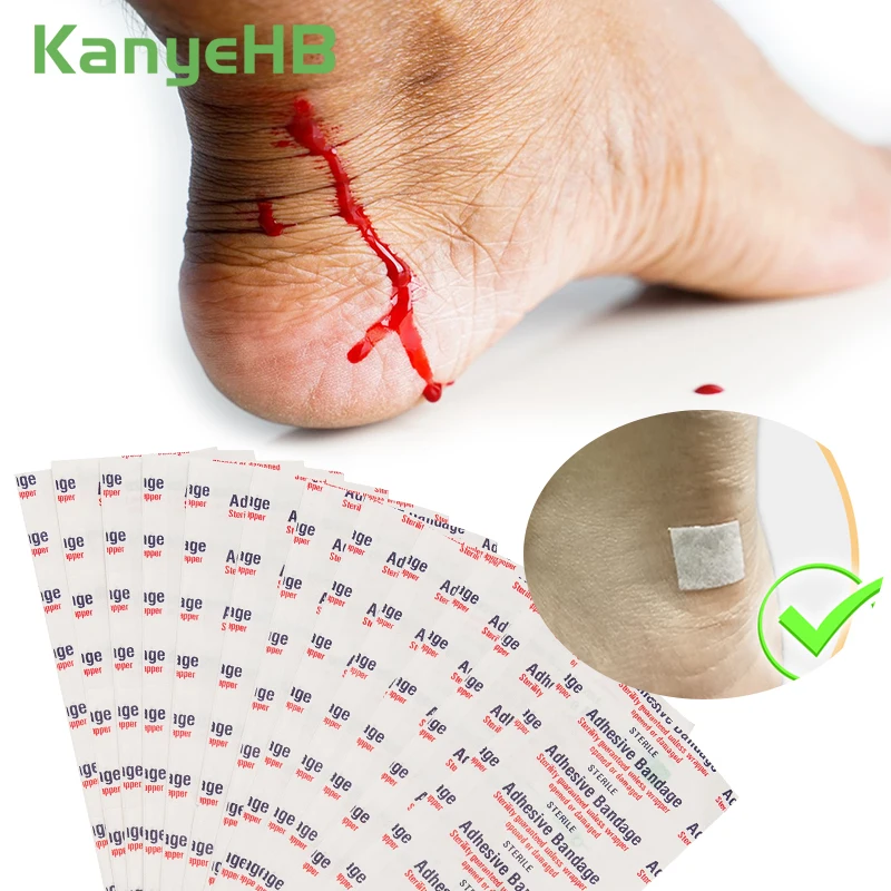 

50pcs/lot Ultra-Thin Waterproof Breathable Bandages Medical Plaster Band-Aid Stickers Adhesive Wound Patches Emergency Kit A616