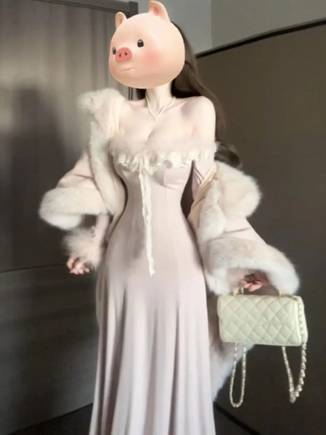 

Ele Вязаный комплект Dr And Coat Gentle Sle Супер красивый зимний модный костюм-двойка Удобная длинная юбка с высокой талией