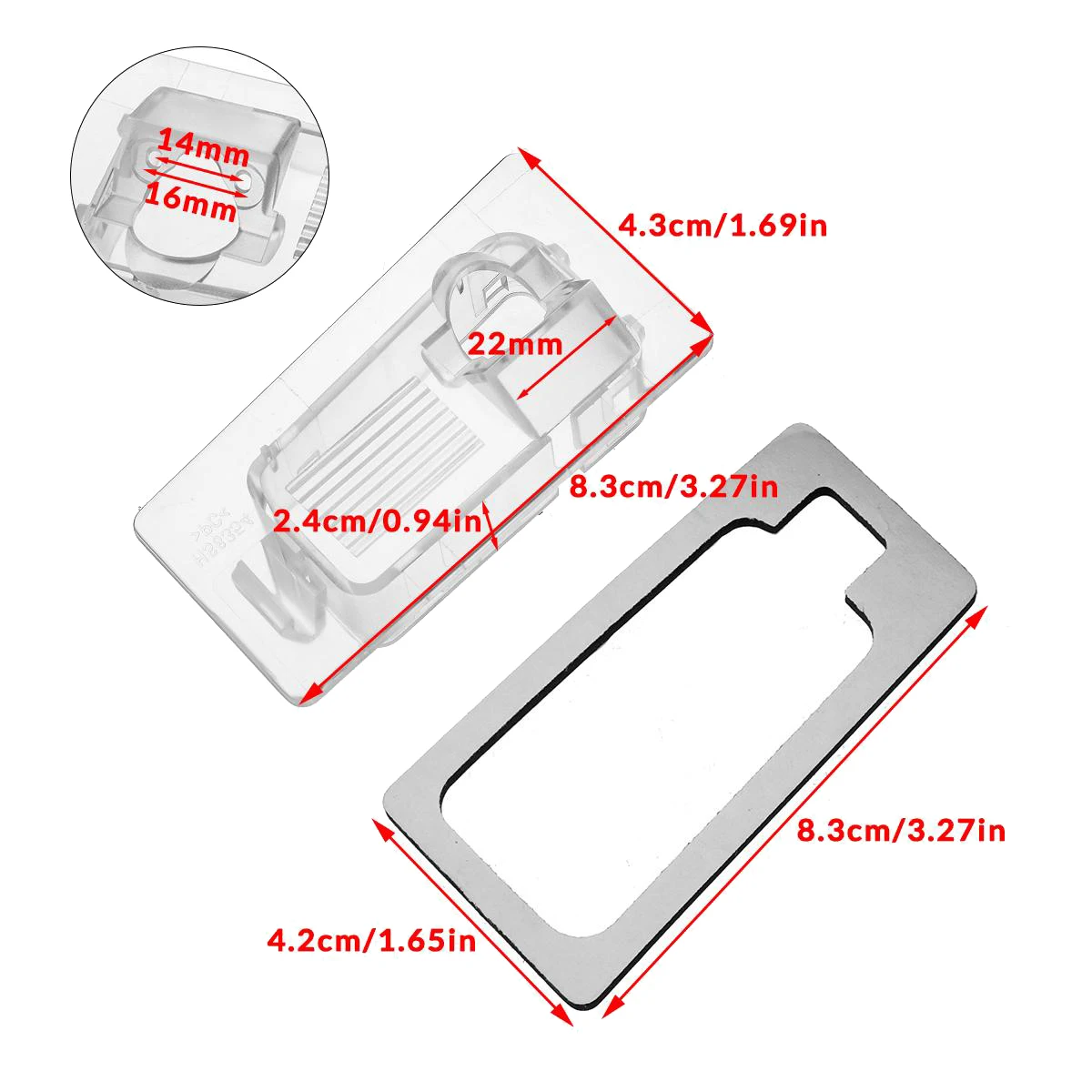 車のリアビューカメラホルダー,ヒュンダイソラリスセダンHcロシア2017 2018 2019のリアビューカメラカバー