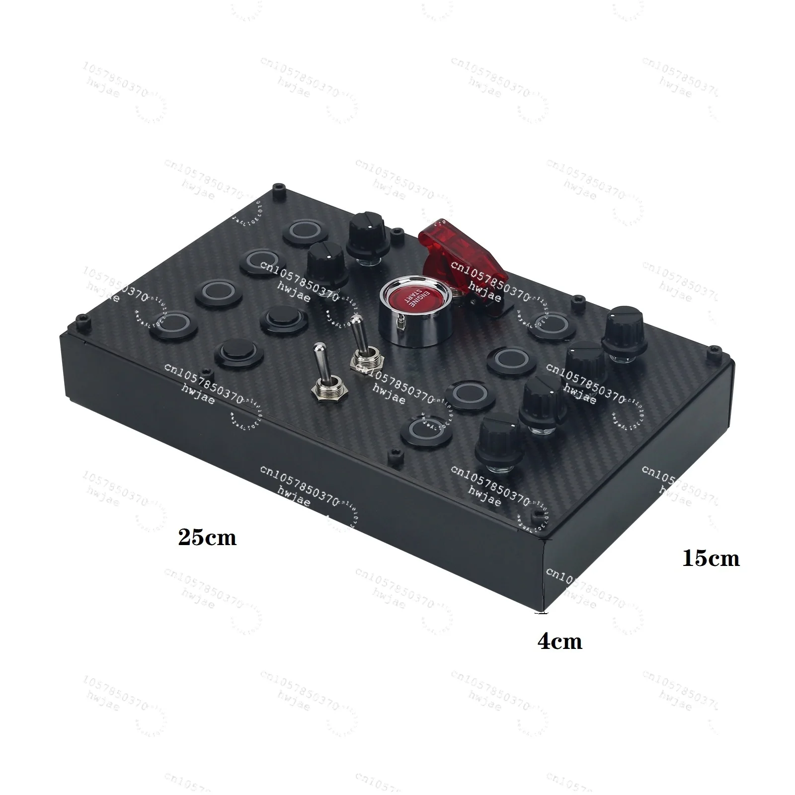 

Кнопочная коробка SIMDT SIM Racing Control Box Racing Simulator с панелью из углеродного волокна + алюминиевый задний корпус