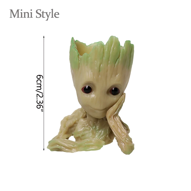Woondecoratie Ambachten Miniatuur Model Kantoor Desktop Display Cartoon Groot Beeldjes Handwerk Decor Boom Man Ornament 5CM