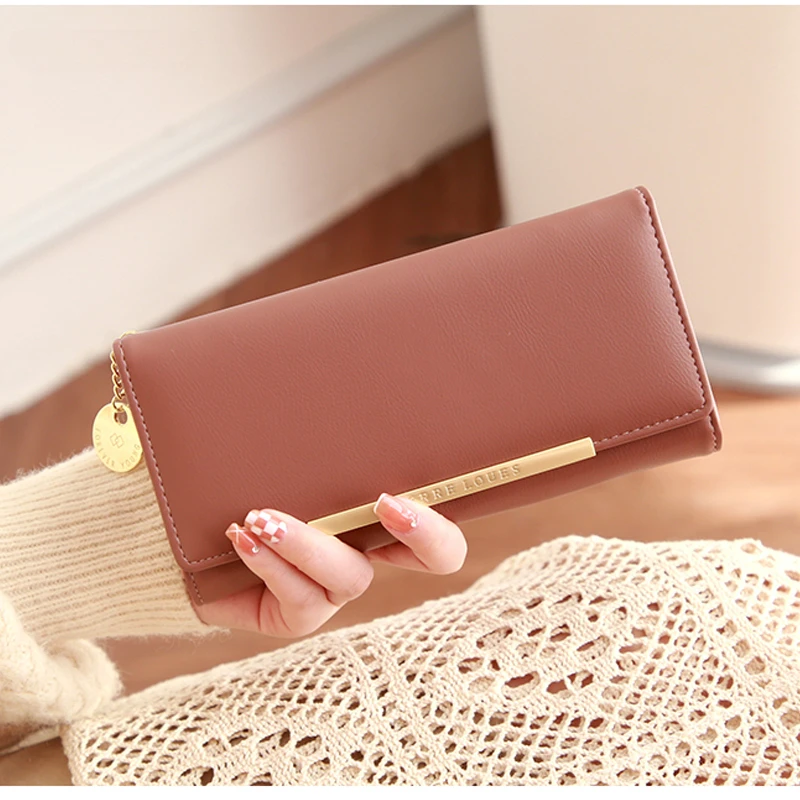 

Long Luxury Wallets for Women Card Holder Female Clutch Purses Large Capacity High Quality Folding Wallet Bolsa Feminina Purse