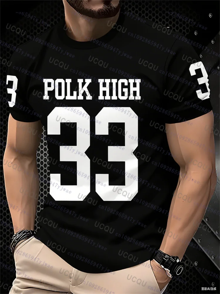 الرجال كرة القدم جيرسي البولك عالية 33 س الرقبة الرجبي جيرسي تنفس الرياضة كبيرة الحجم تي شيرت للتدريب المنافسة ملابس للرجال #3