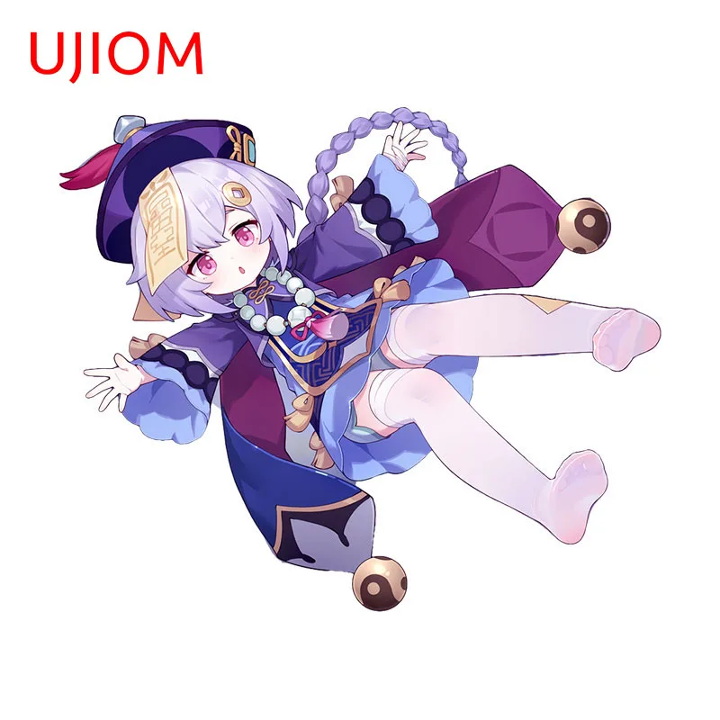 UJIOM 13cm X 10.9cm Chibi Loli Qiqi Cartoon Wall Stickers Waterproof Creativite Kitchen Cupboard Bedroom Decal Home Decoration