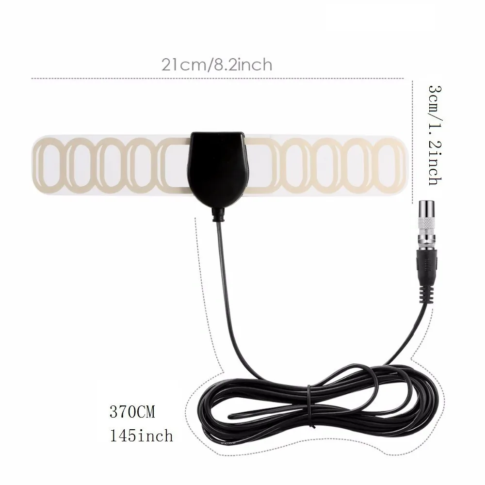 20dB Waterproof Digital TV Active Receiver Antenna for Car DVB-T DVB-T2 1080p