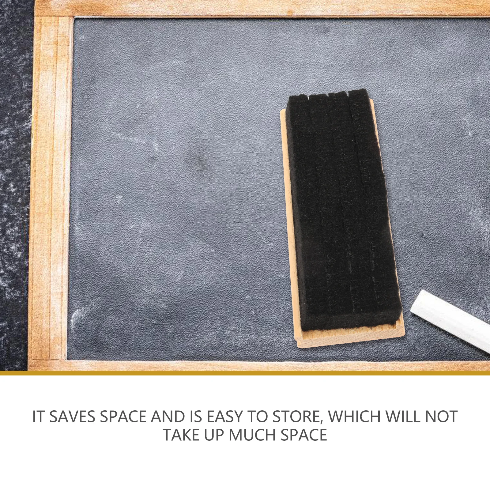

5 Pcs Wool Felt Chalkboard Erasers Wooden Blackboard Wiper Classroom Supplies Portable Cleaner White Board Erasers