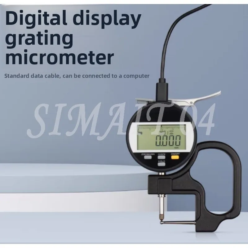 

0-10 Mm 0.01mm Digital Tube Thickness Gauge Electronic Thickness Gauge