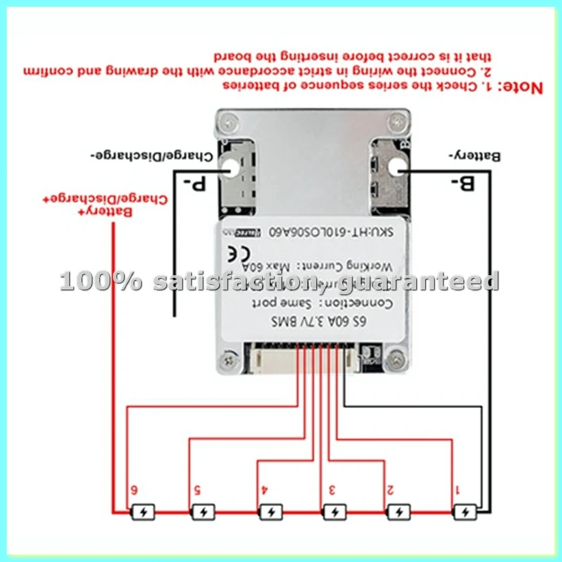 6S Lithium Battery Protection Board for Electronic Tools Wheelchairs Vehicles 30A-ABFT