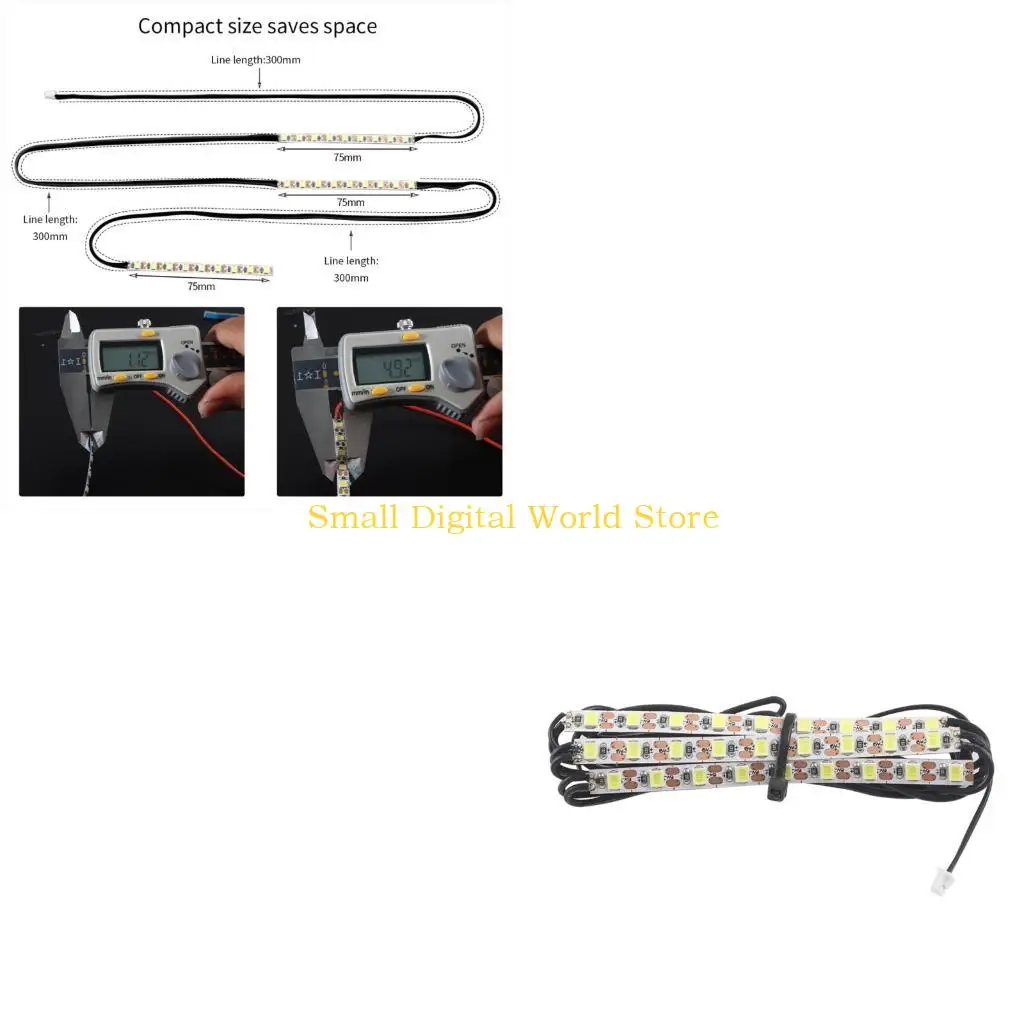 

77UB LED Light Strips for Bambu Lab X1/P1P 3D Printer LED Strips Lights Bar Lights Wear Resistance Waterproof Lights