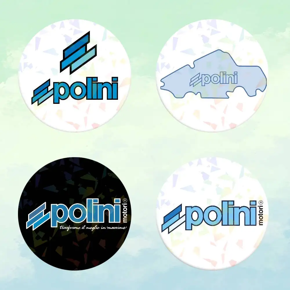 P-Polini-Italy S-Scooter Badge Round Brooch Exquisit Enamel Lapel Pins for Gift Clothes Hat Backpack Accessorie