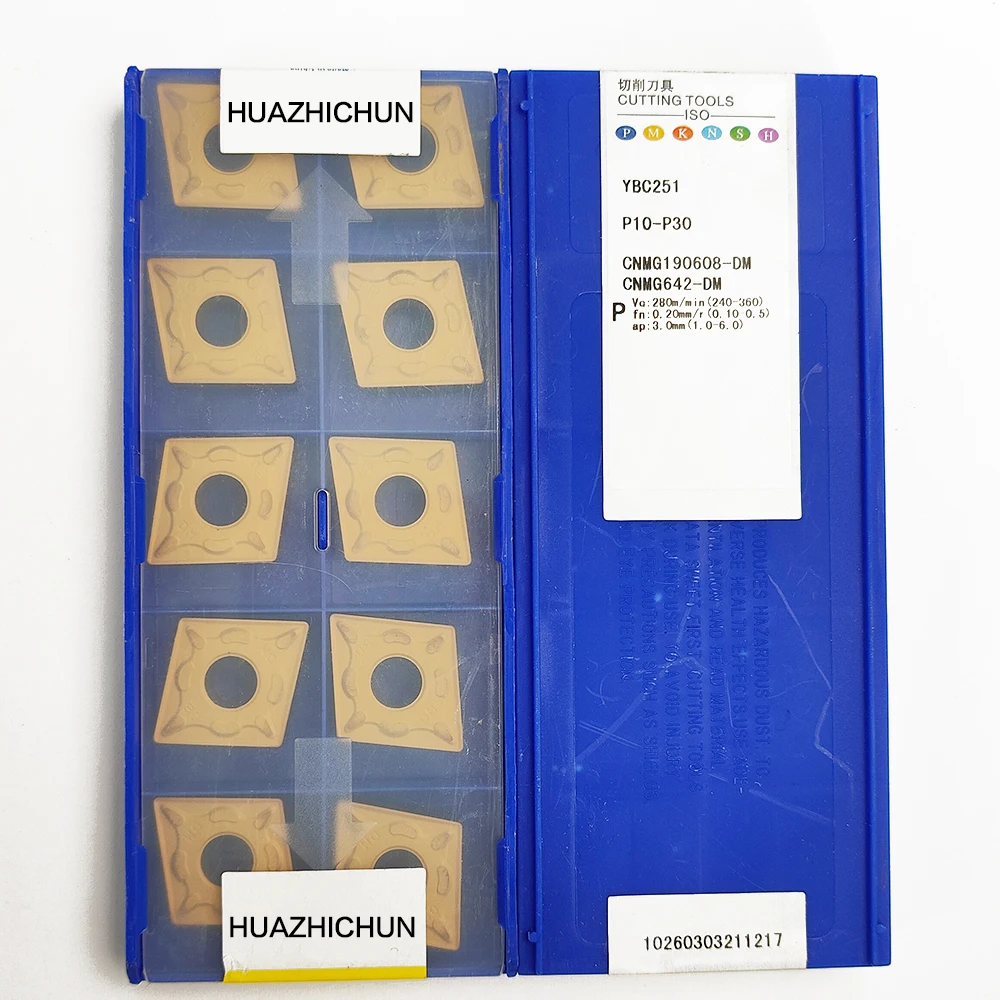 

HUAZHICHUN CNMG190608-DM YBC251 Carbide Inserts Milling Cutter Tool