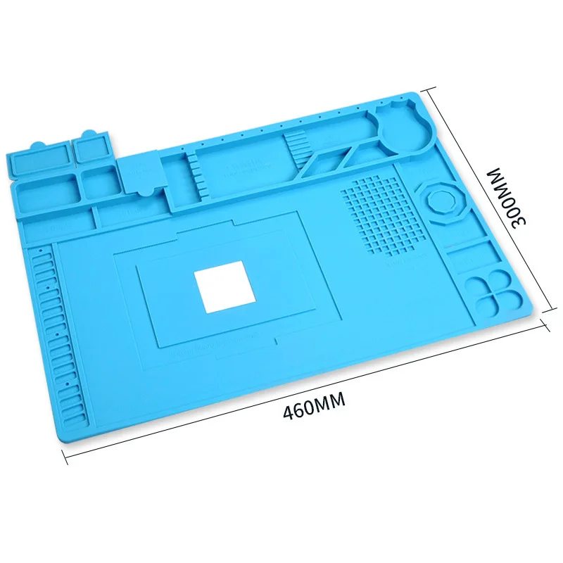 Mobile phone repair workbench heat-resistant insulation pad magnetic pad silicon gel heat-insulating table pad anti-static pad