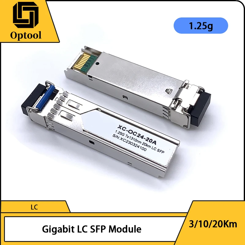 

FTTH LC 3/10/20 км SFP оптоволоконный модуль Порт Ethernet Модуль RJ45 Коммутатор 1000BASE-T, совместимый с Mikrotik/Cisco Gigabit Ethernet