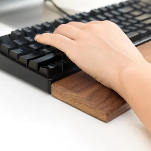 60% 75% 80% 게임용 기계식 키보드용 호두나무 핸드 레스트, 오리지널 미끄럼 방지 손목 받침대, 인체 공학적 손목 받침대  Best5