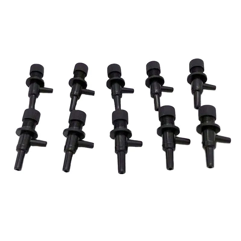 10pcs/lot Plastic Aquarium Air Regulator Flow Tube Pipe Divider Valve Adjustable Oxygen Pump Tank Volume Control Valve Accessry