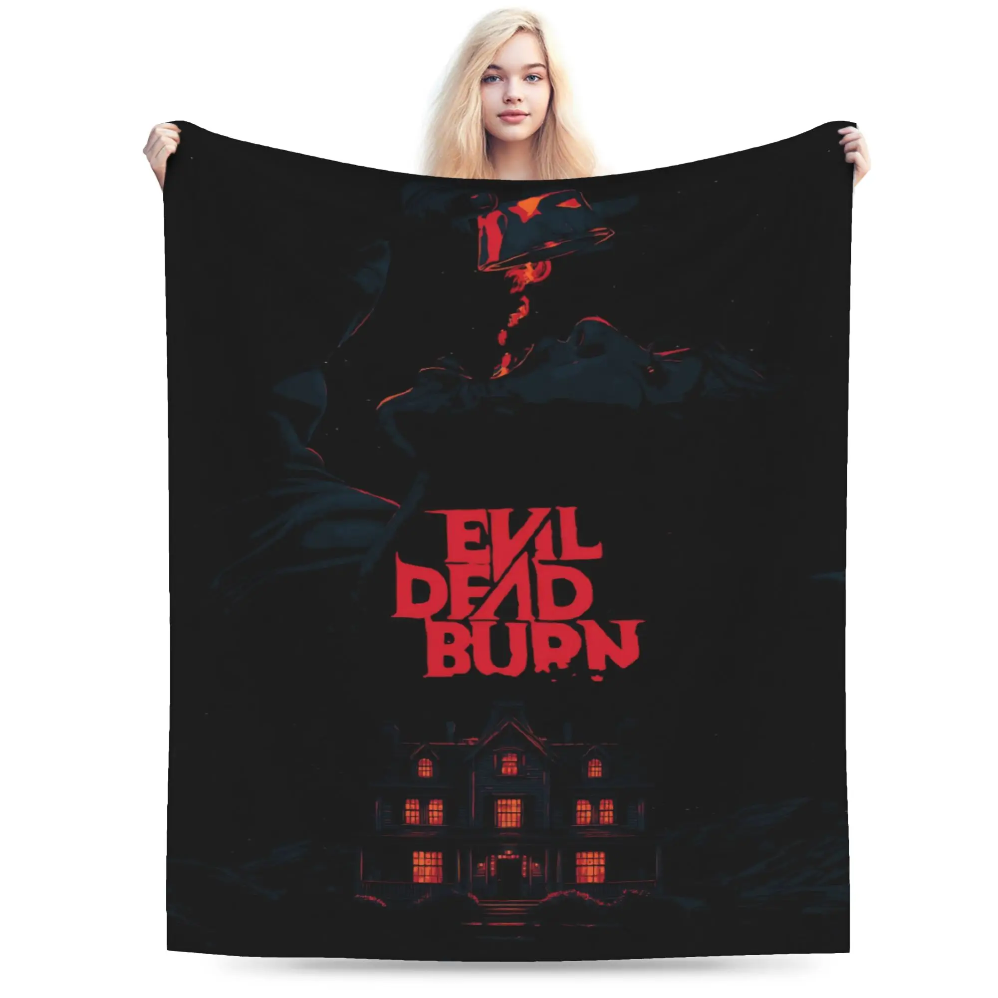 Evil Dead Burn Blanket Multi-size Cozy and Lightweight  Throw Blankets for Sofa Couch and Bed