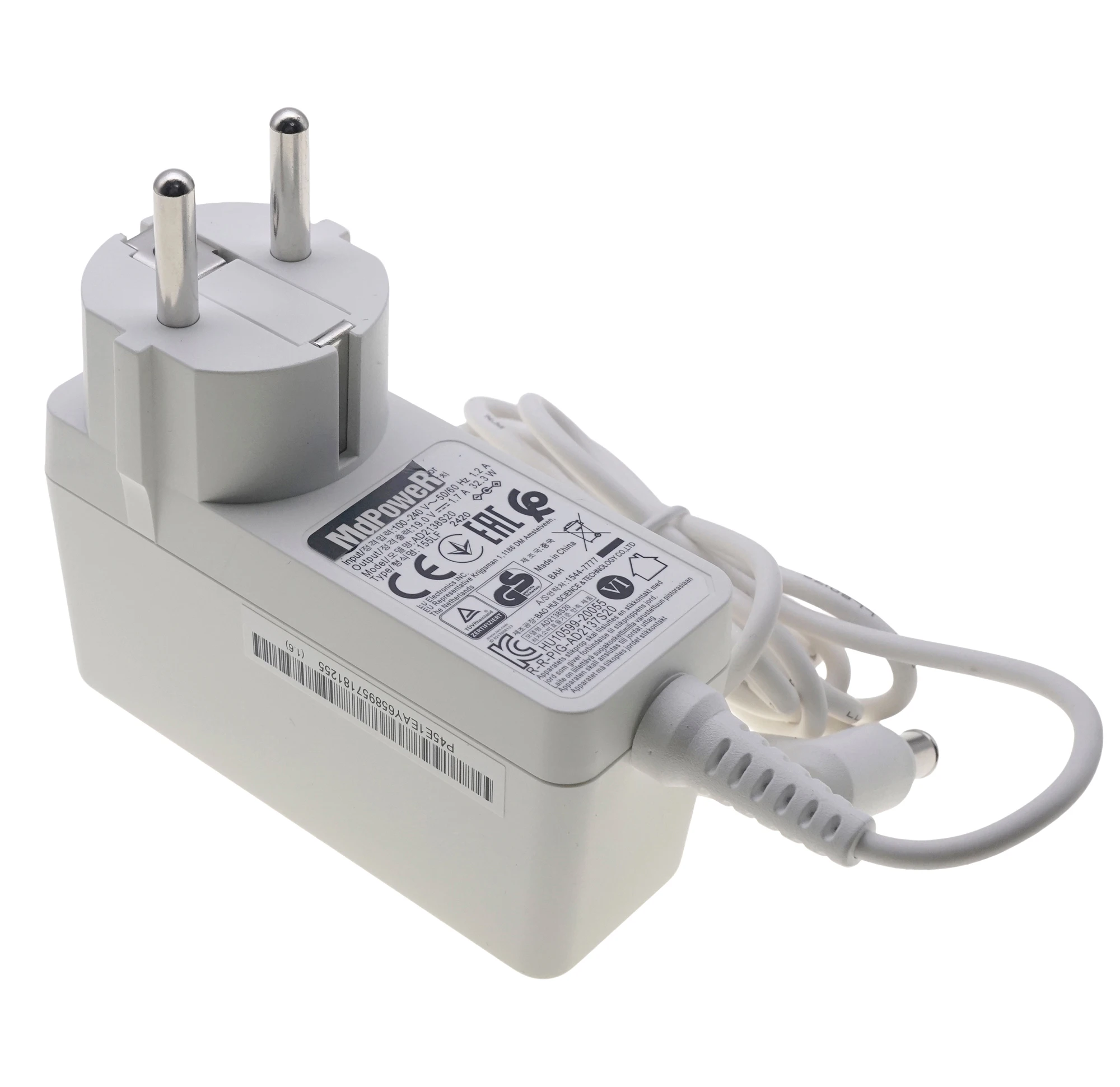 Adaptador de conmutación de 19V 1.7A ADS-40SG-19-3 19025G para Monitor LG EAY62549201 22MP58VQ-P 22MP48HQ-P 24M38H-B LCAP21 22MP58VQ