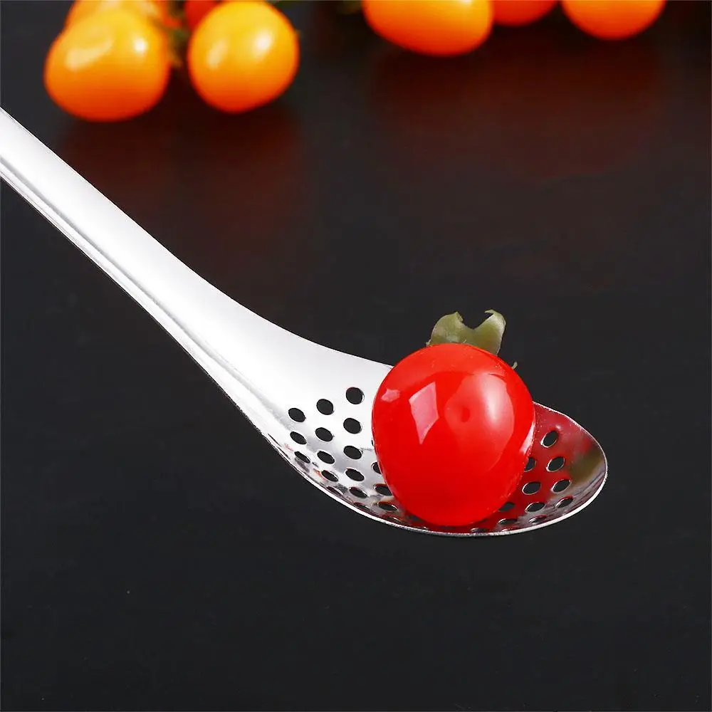 Stainless Steel Creative Colander Cooking Strainer Slotted Spoon Caviar Spoon Kitchen Tool Kitchen Gadgets