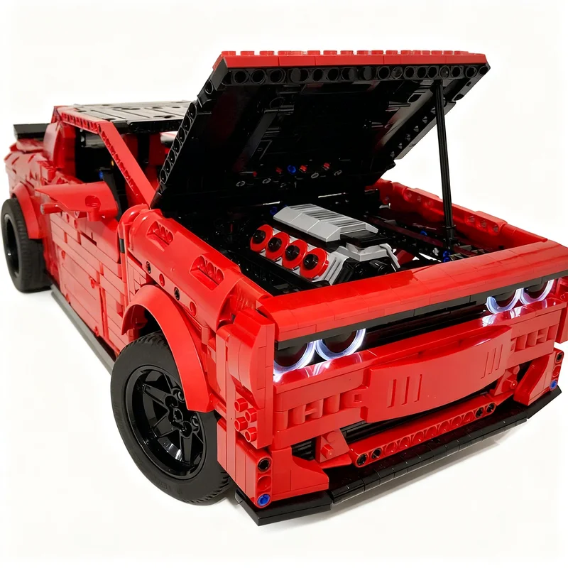 Art Craft Idea - 2499pcs MOC Technical RC Dodge Demon