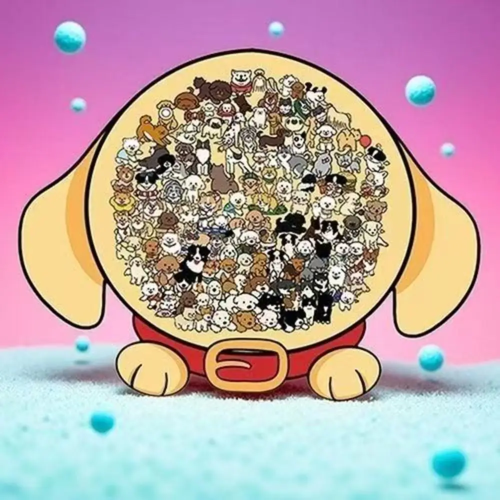 Adorável cão irregular quebra-cabeça de madeira cérebro queima decoração para casa animal jigsaw urso forma diy montagem filhote de cachorro quebra-cabeça adulto juventude