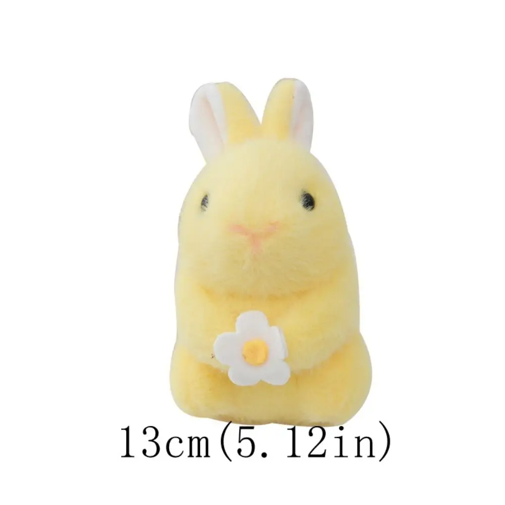 Cute Stuffed Animals Rabbit Plush Keychain PP Cotton Fluffy Rabbit Plush Pendant Anime Doll Soft Rabbit Plush Keyring Christmas