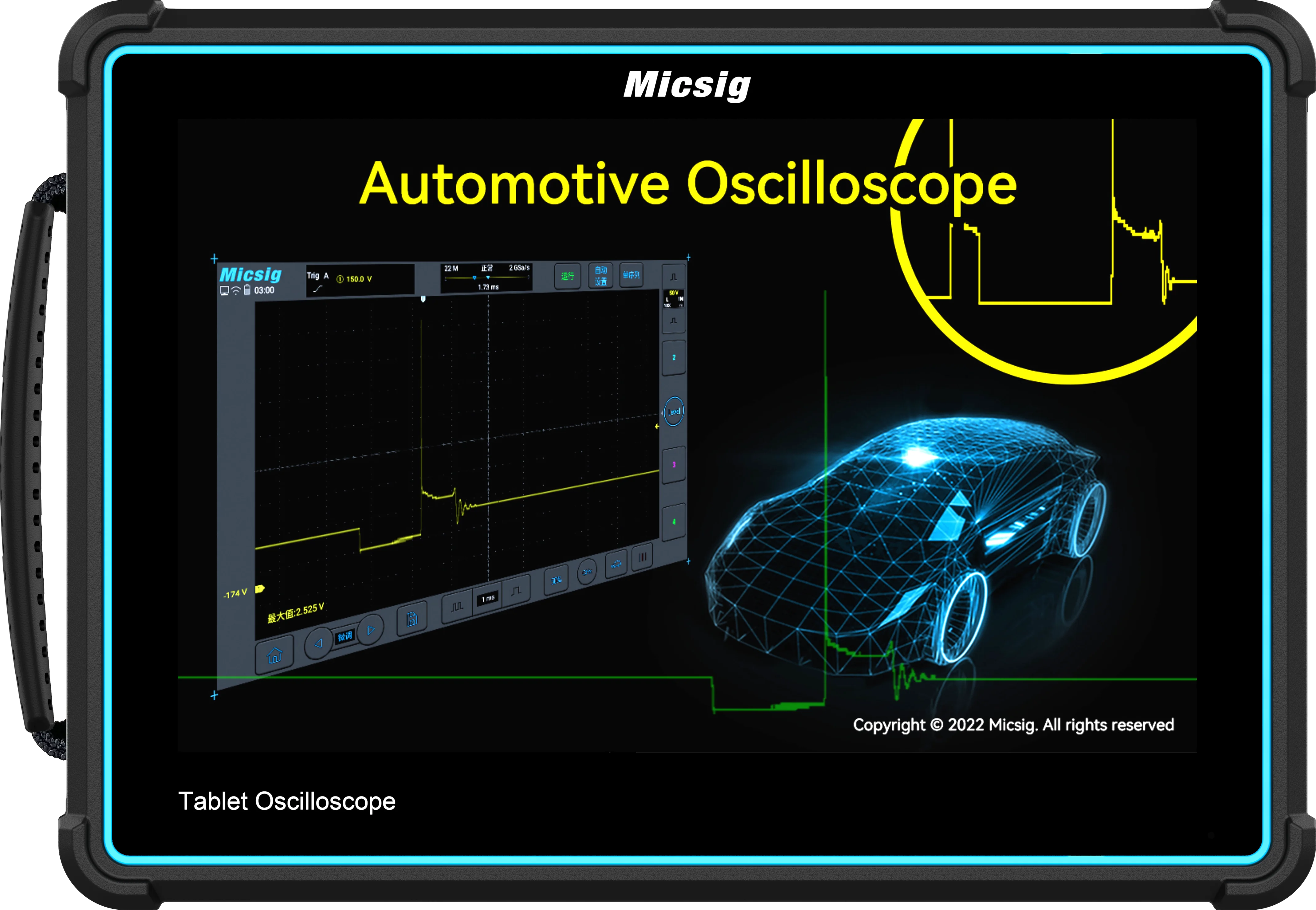 Micsig Automotive Oscilloscope micsig ATO Series ATO2002/1004/2004/3002/3004 2/4ch 100/200/300MHz  Bandwidth 2GSa/s