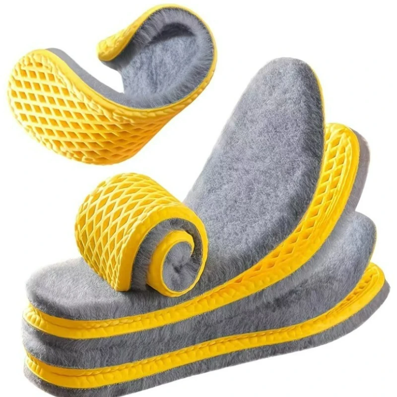 Winter Thermal Insoles Thickened Faux Wool Sports Shoe Inserts for Women Men Comfortable Shoe Insole Keep Feet Warm Shoes Pads