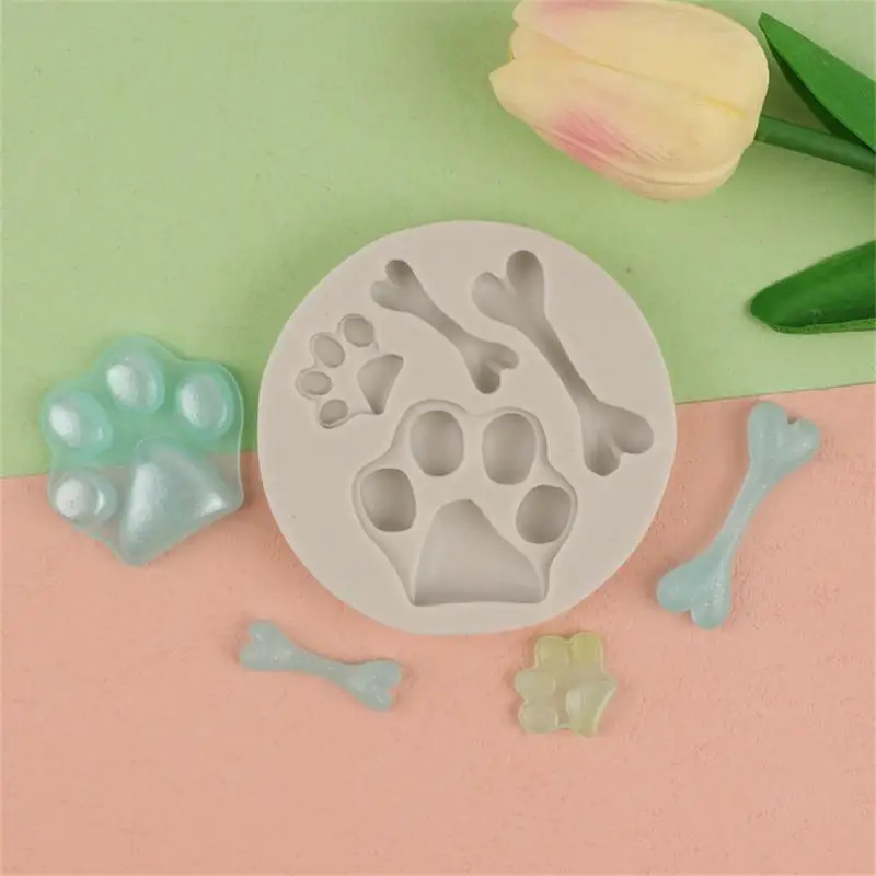 DIY Crystal Epoxy Resin Heart Cat Claw Cabochon Silicone Mold DIY Dried Flowers Jewelry Earring Pendant Making Crafts Resin Mold