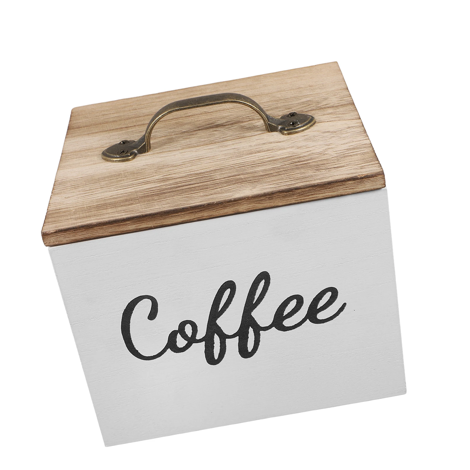 

Coffee Storage Wooden Square Lidded Container Kitchen Bins Kitchen Organizer And Storage Organizers Large Capacity