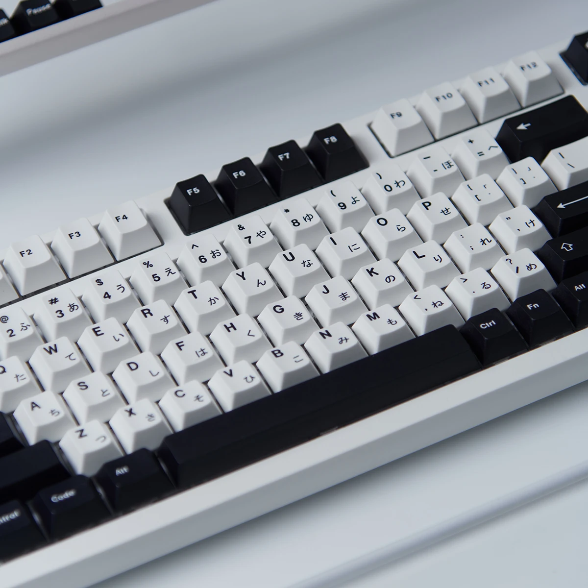 Imagem -05 - Japonês Six-sided Dye Sublimação Cereja Perfil Perfil Perfil Keycap Teclado Mecânico Preto e Branco 133 Key Pbt